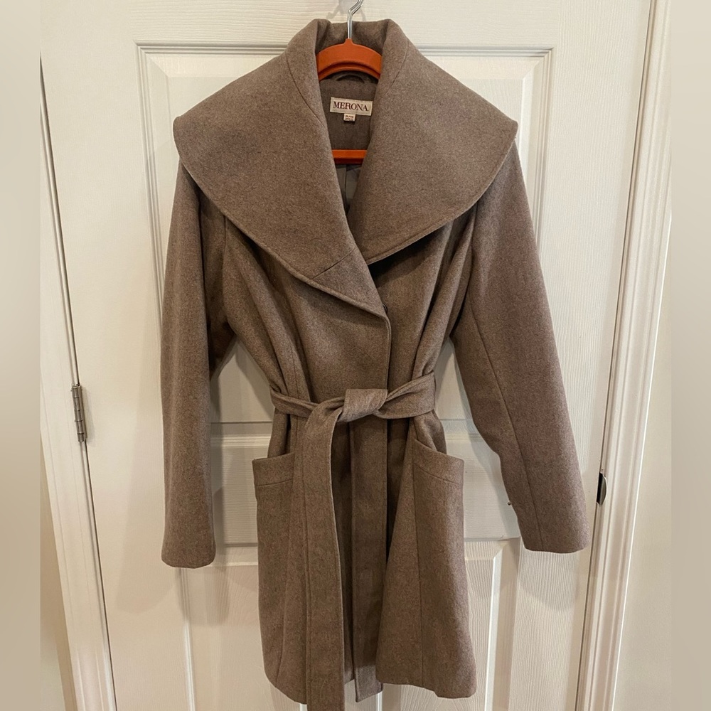 Wool wrapped coat 🧥